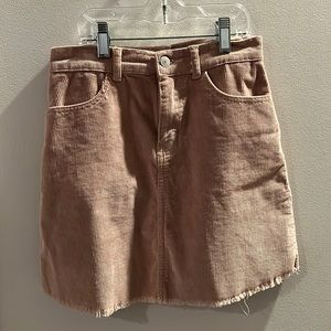 Brandy Melville Pink Jean Skirt